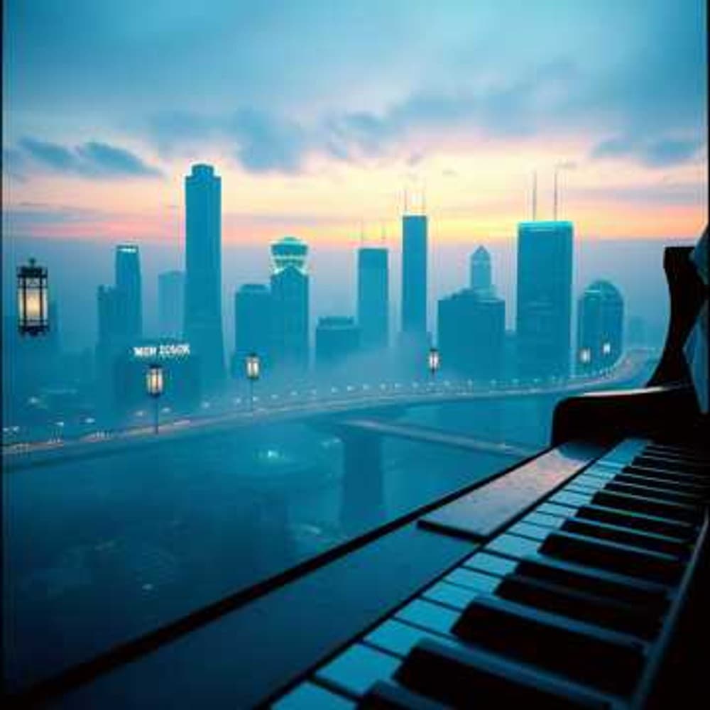 A Streetlamp Flickers Once