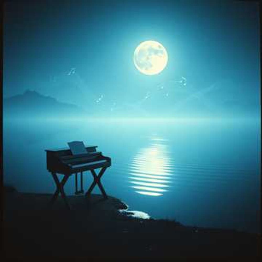 Moonlight Between Buildings